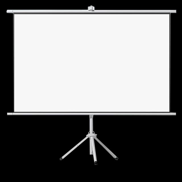 Goldkist Vesta Tripod Screen
Tripod Screen 72"x96",120" Diagonal 4:3 (6feet height, 8feet width)  Image