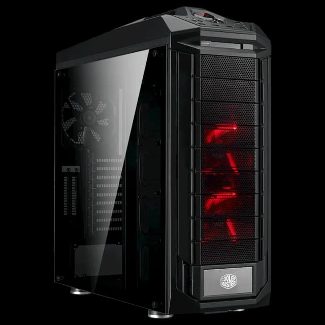 Cooler Master Trooper SE Full-Tower Casing - Tempered Glass, VGA Vertical Display, Carrying Handle, LED, USB 3.0 Image