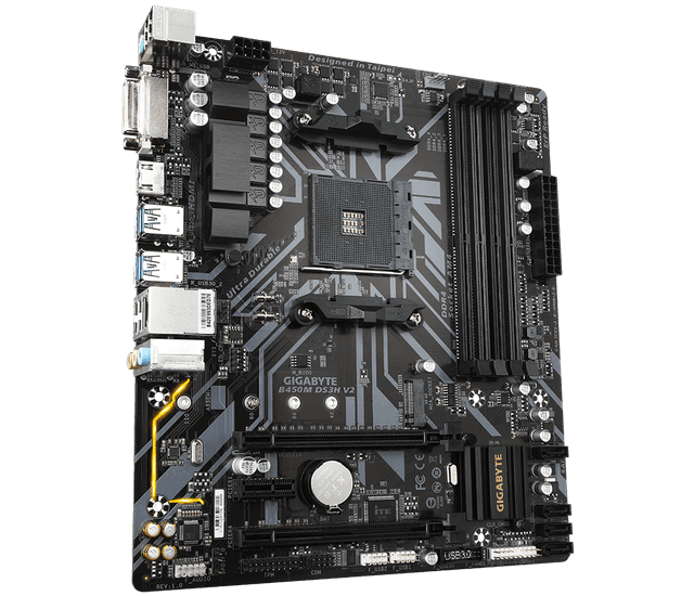 GIGABYTE B450M DS3H V2 Motherboard Image
