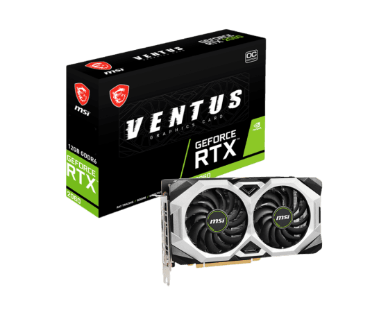 MSI GeForce RTX 2060 VENTUS 12G OC Graphics Card Image