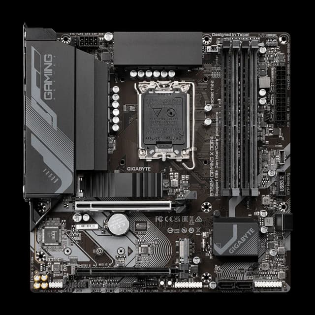 Gigabyte GA-B760M-GAMING-X-DDR4 B760M Gaming X DDR4 Intel B760 Raptor Lake LGA 1700 Micro-ATX Desktop Motherboard Image