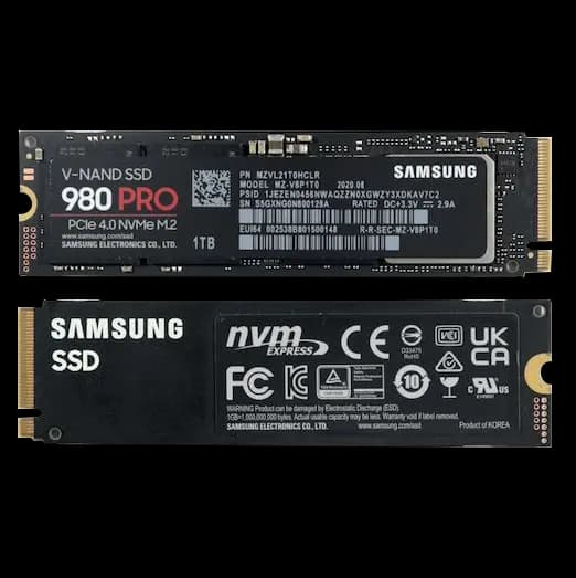 Samsung 980 Pro NVMe PCIe Gen 4 SSD Image