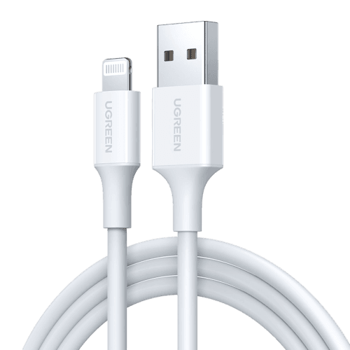 UGREEN US155 20728 USB-A, Lightning MFi 2.4A cable 1m - white Image