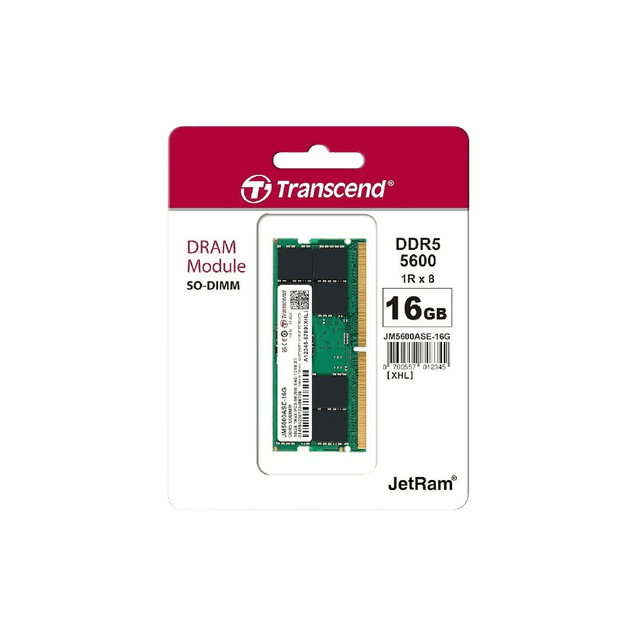 Transcend SO-DIMM Module Laptop RAM 16GB DDR5 5600MHz Image