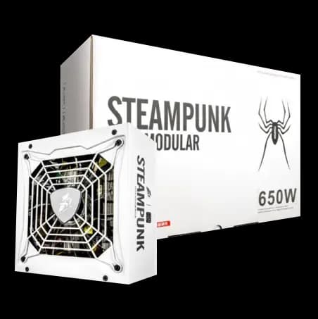 1STPLAYER Steampunk 650W 80 Plus Silver Certified Full Modular LED fan 7 color Image