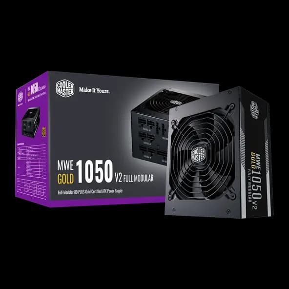 Cooler Master MWE 1050 Gold V2 Power Supply, Fully Modular PSU, Ready for RTX Graphic Card Image