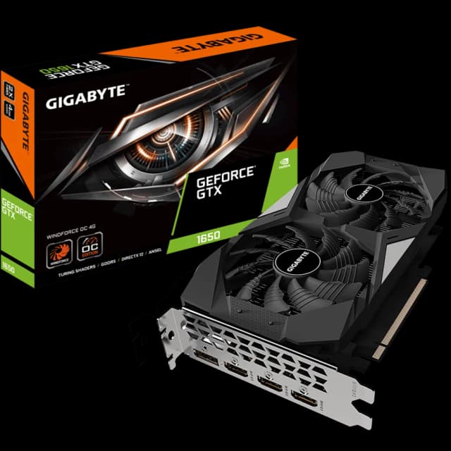GIGABYTE GeForce GTX 1650 WINDFORCE OC 4G Graphics Card Image
