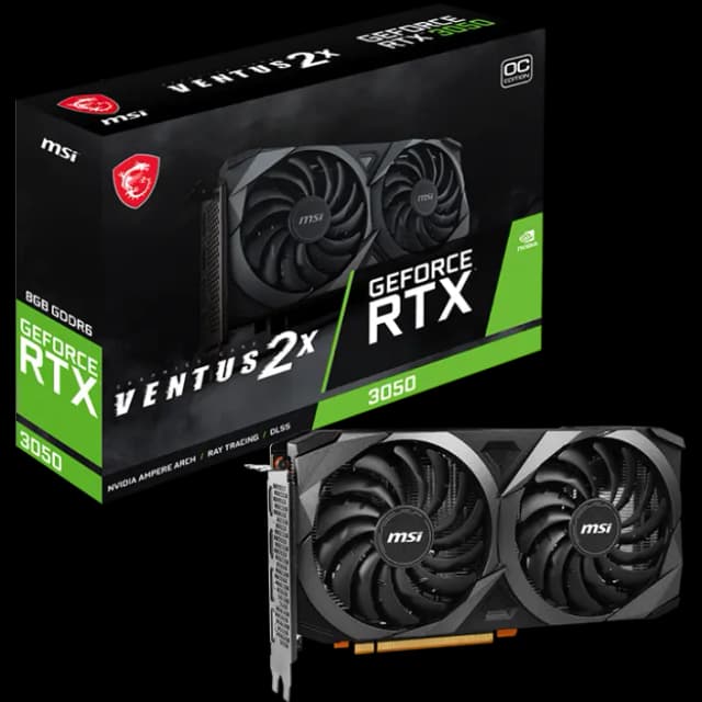 MSI GeForce RTX 3050 VENTUS 2X 8G OCV1 Graphics Card Image
