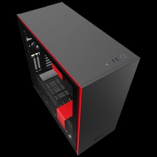 NZXT H710i ATX Mid Tower, Front I/O USB Type-C Port, Tempered Glass Side, RGB Lighting Image